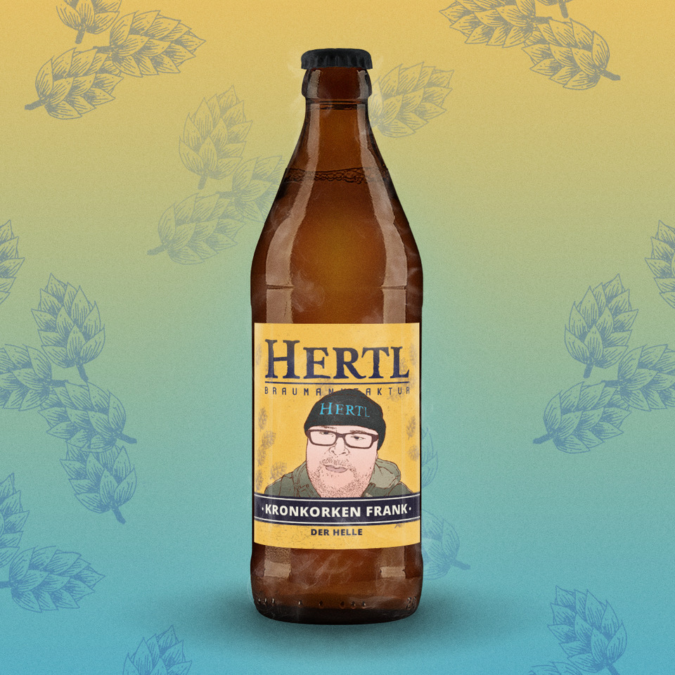 Kronkorken Frank Helles 0,5l - Vorbestellartikel, Versand Anfang Juli